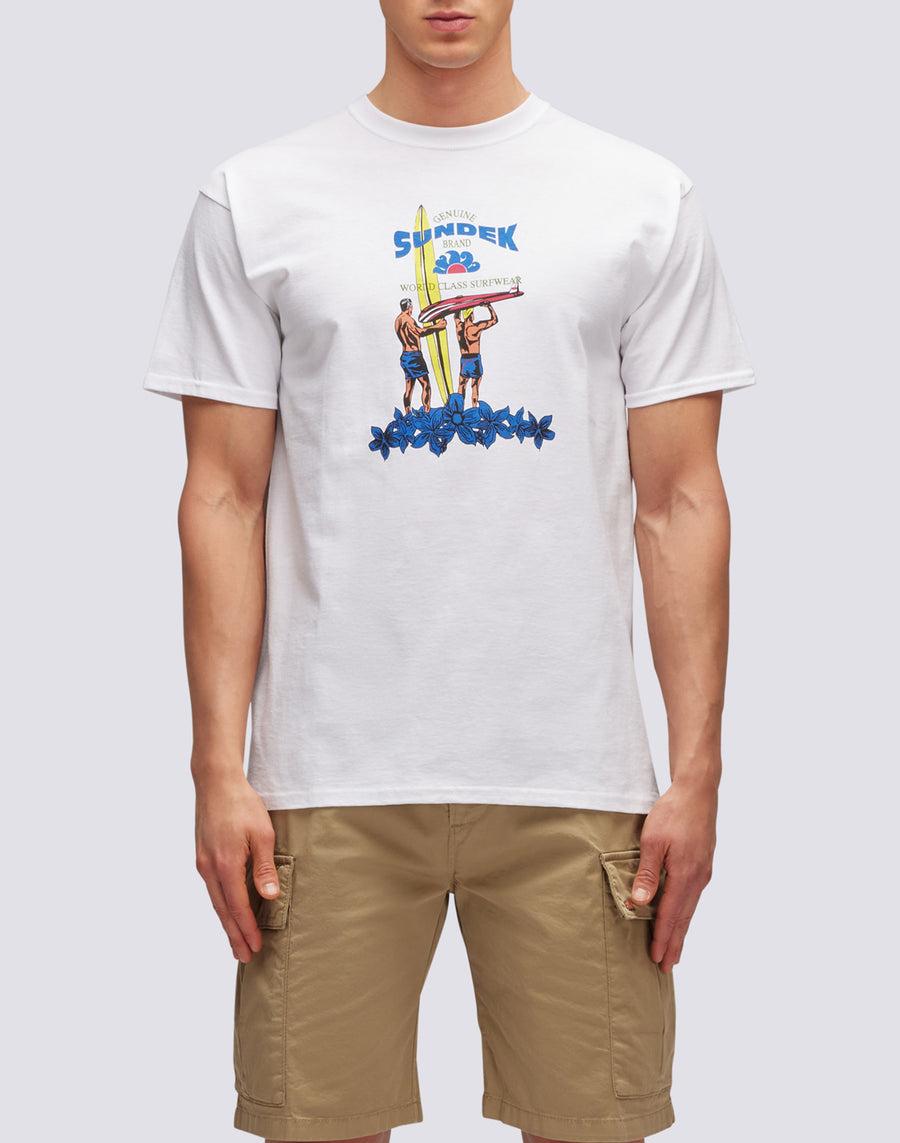 Sundek T-SHIRT HERITAGE SUNDEK PRINT m639tejy300-00600 Shopping Online