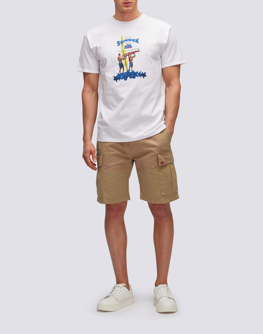 Sundek T-SHIRT HERITAGE SUNDEK PRINT m639tejy300-00600 Shopping Online