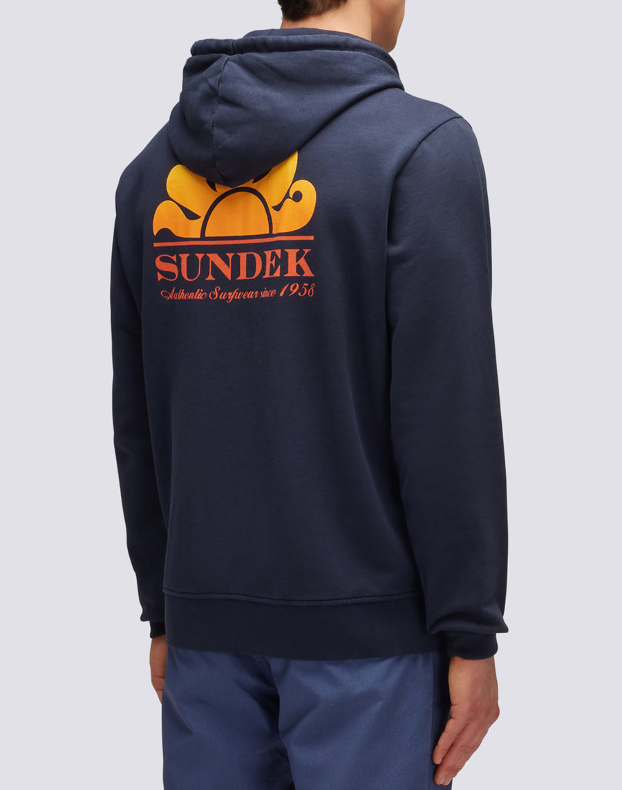Sundek felpa in cotone con cappuccio M145JHF7700-00700 Affare Del Giorno