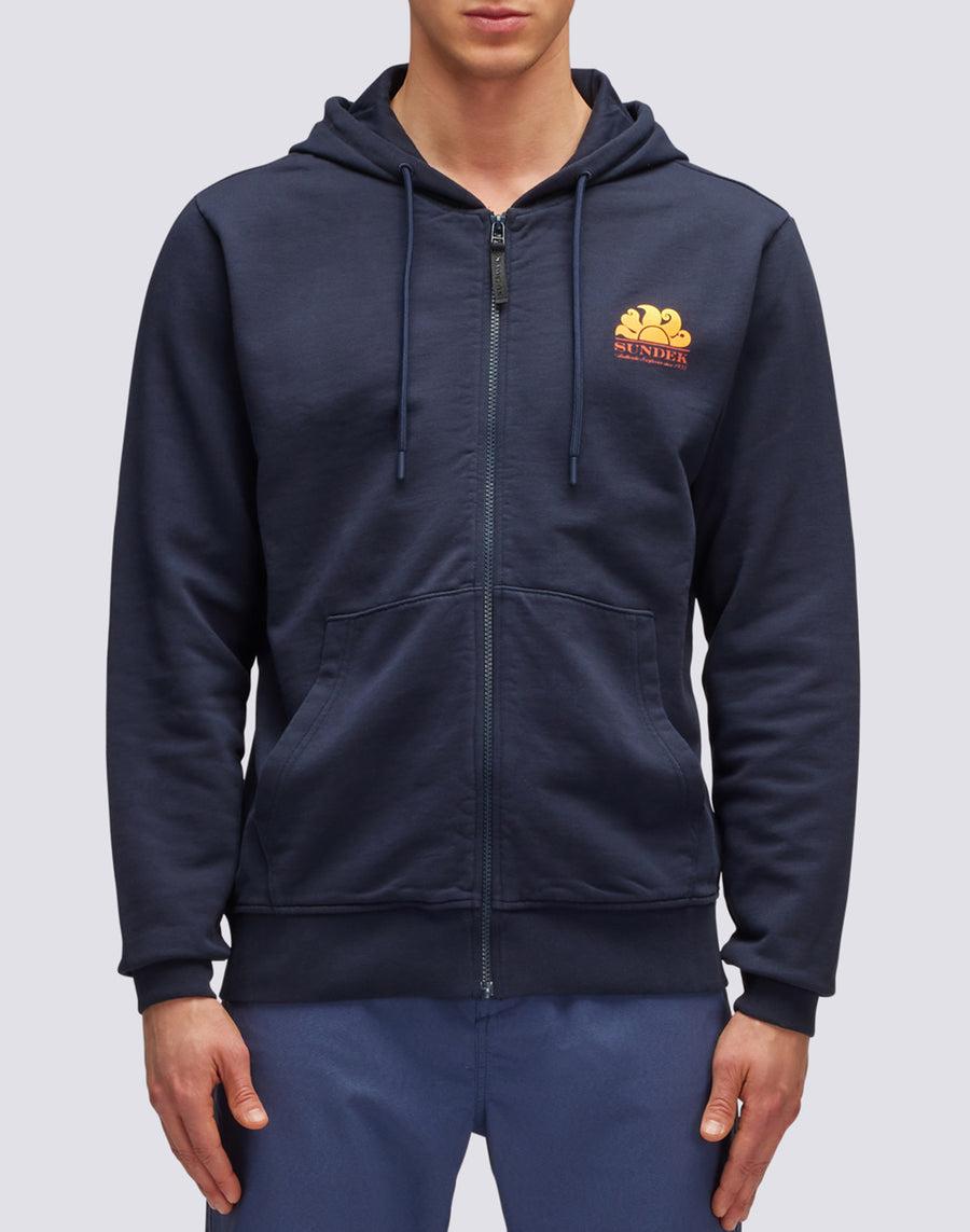 Sundek felpa in cotone con cappuccio M145JHF7700-00700 Affare Del Giorno