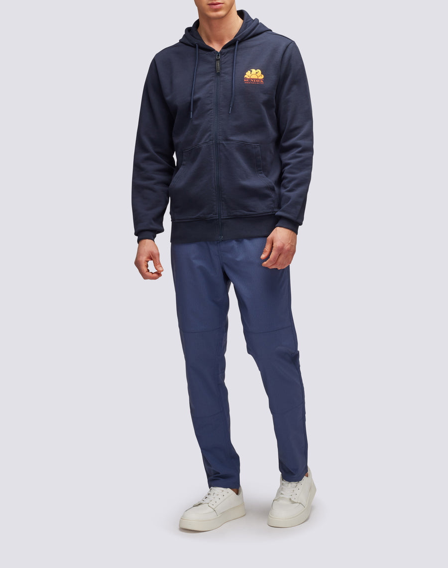 Sundek felpa in cotone con cappuccio M145JHF7700-00700 Affare Del Giorno