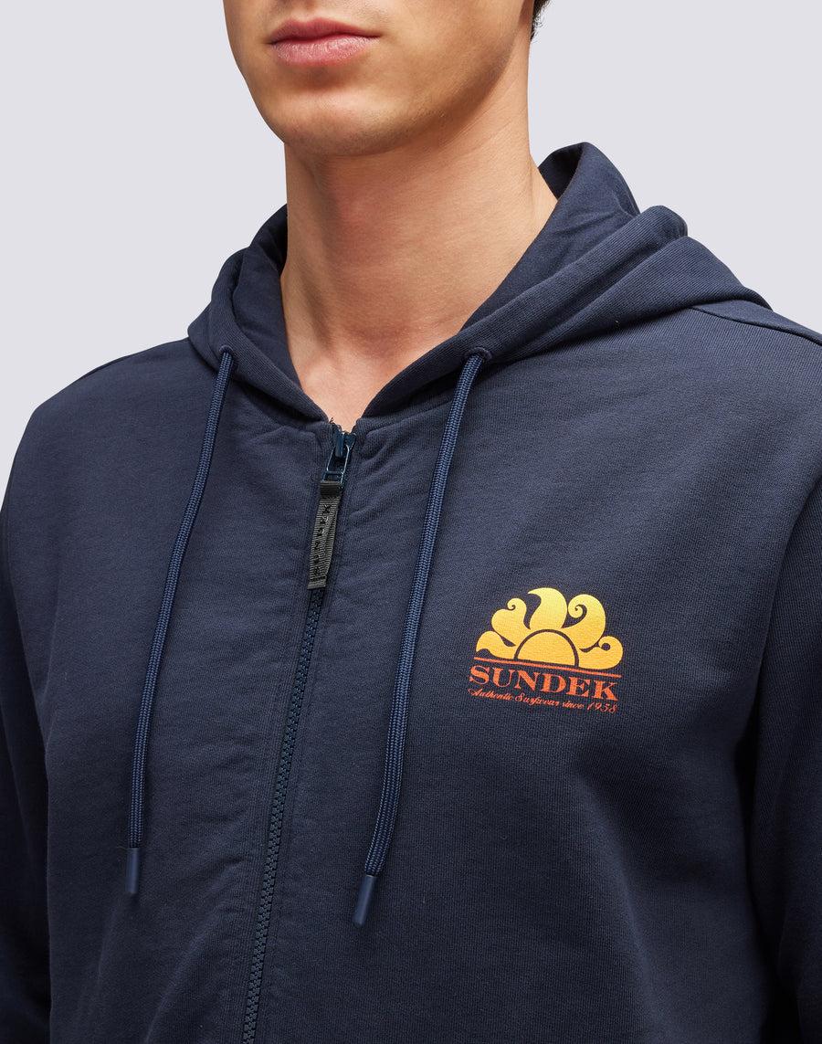 Sundek felpa in cotone con cappuccio M145JHF7700-00700 Affare Del Giorno