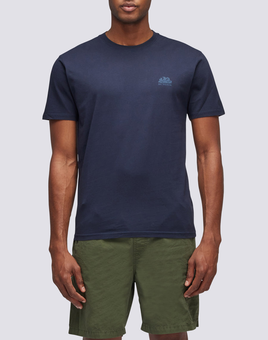 Sundek T-SHIRT GIROCOLLO CON LOGO m129tej78ot-00700 Novità