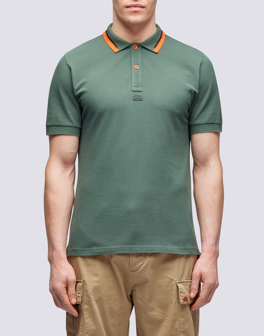 Sundek POLO IN COTONE PIQUET COMBINATO m997plpq500-a2701 I Più Venduti
