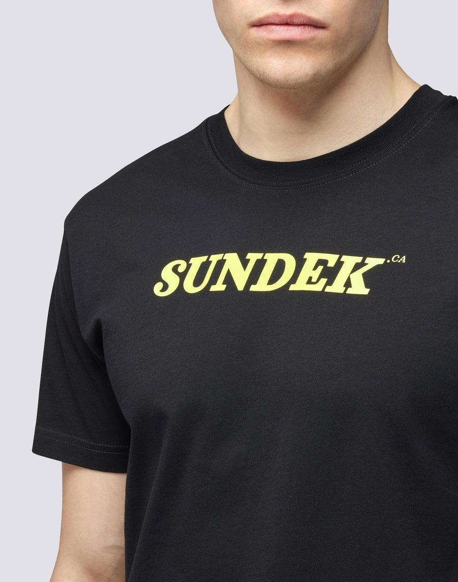 Sundek T-SHIRT GIROCOLLO CON LOGO m287tej7800-00402 In Saldo