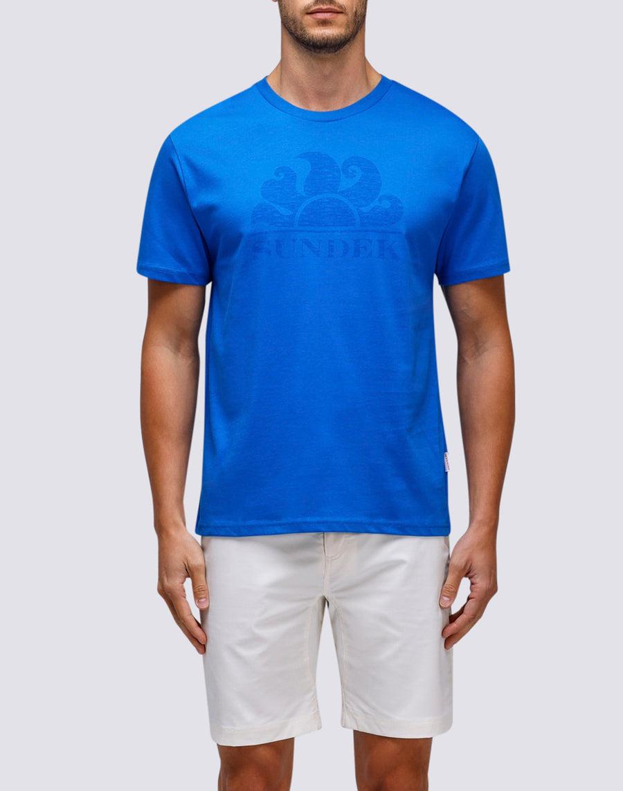 Sundek T-SHIRT MANICHE CORTE CON LOGO m021tej78ot-a2200 In Linea