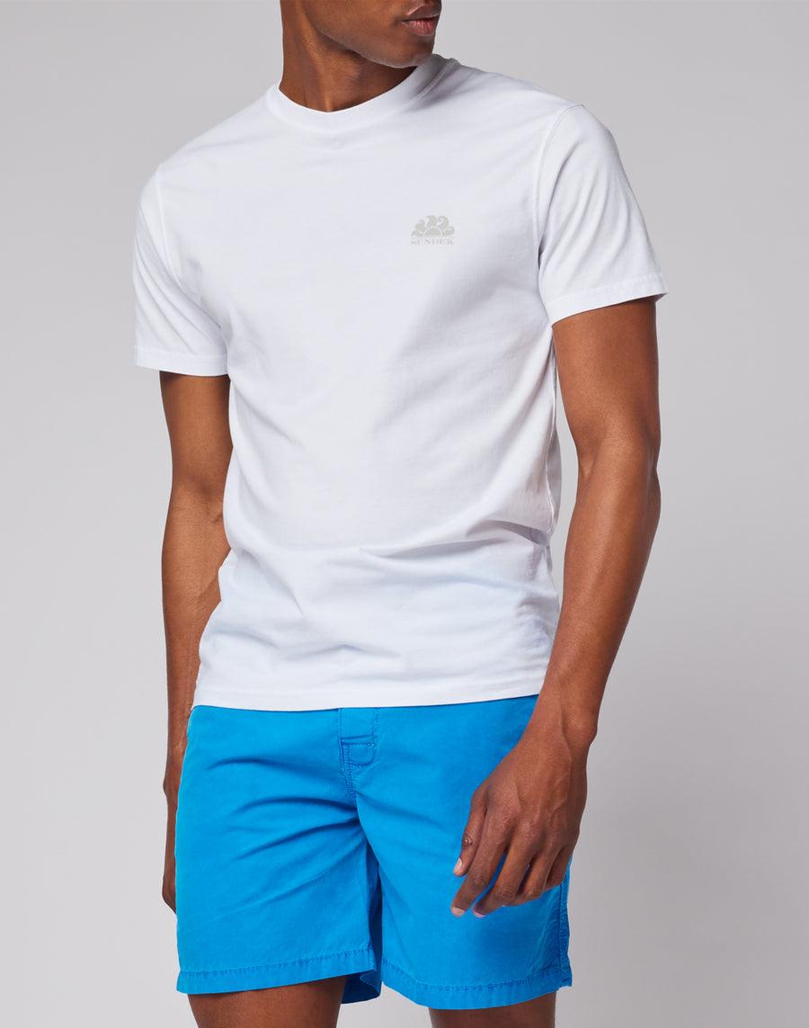 Sundek walkshort in cotone popeline M233WKPP900-00100 Nuovo
