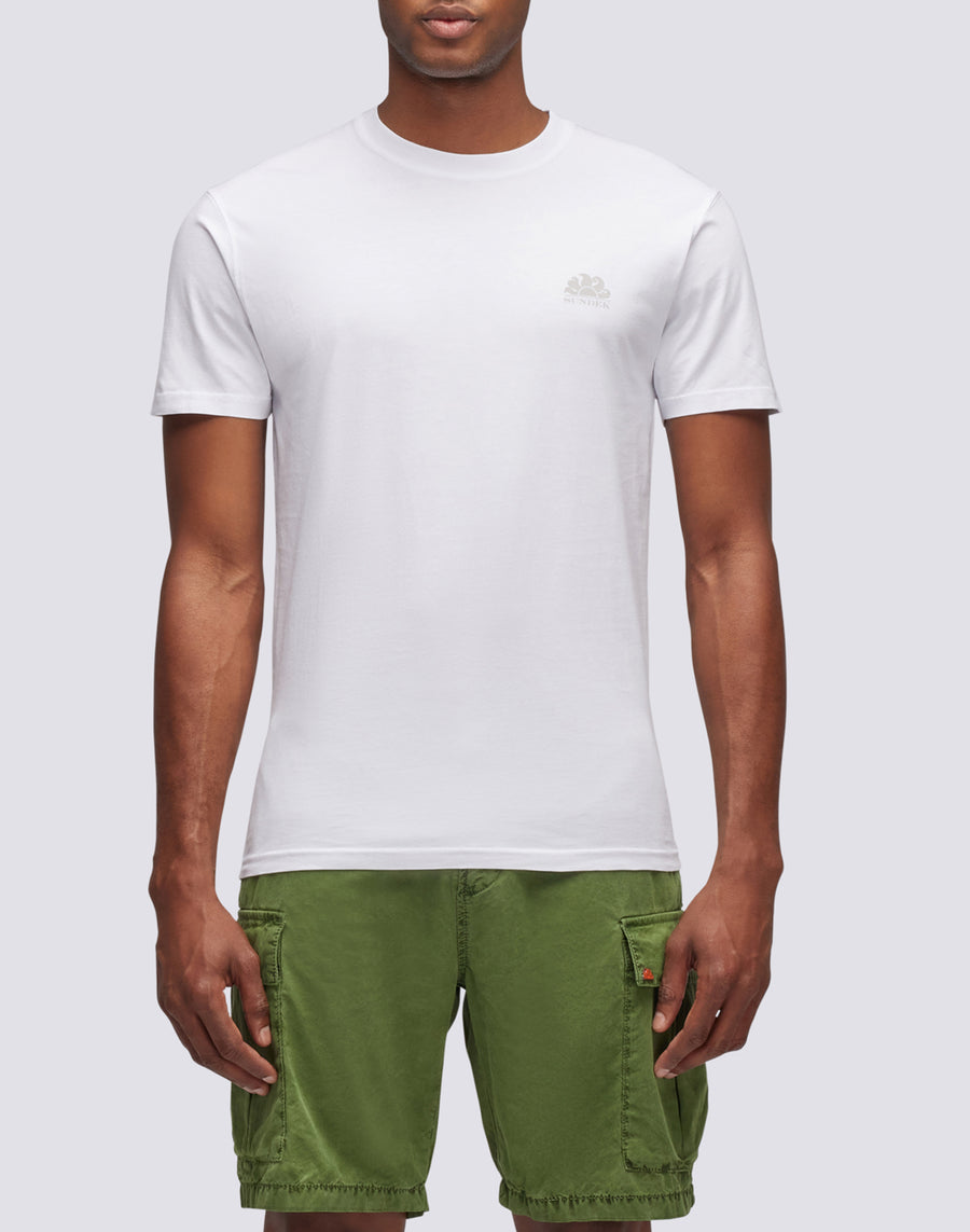 Sundek t-shirt girocollo con logo M129TEJ78OT-00600 Spedizione Gratuita