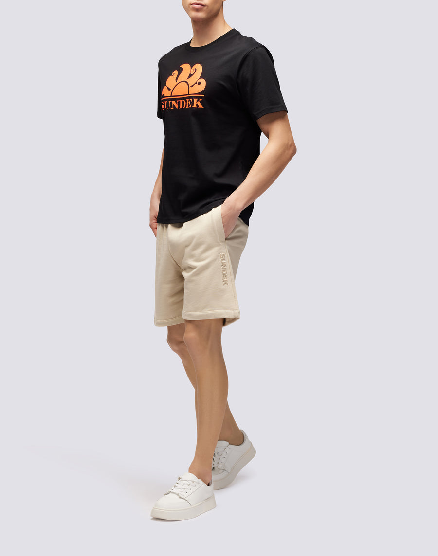 Sundek T-SHIRT GIROCOLLO CON STAMPA LOGO m021tej7800-00402 Affare Del Giorno