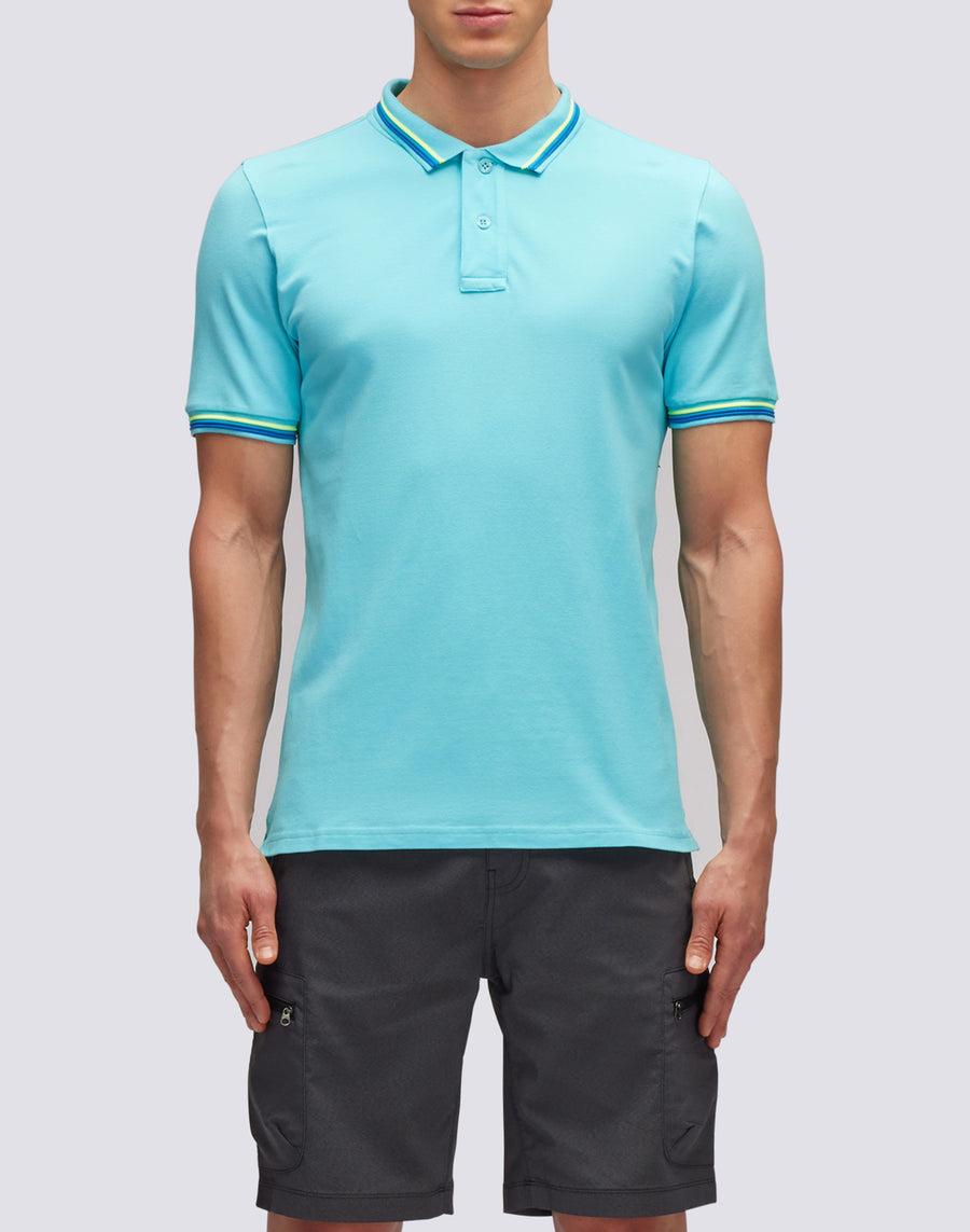 Sundek POLO BRICE IN COTONE PIQUET CON DETTAGLI TRICOLOR m779plj6500-05202 Novità