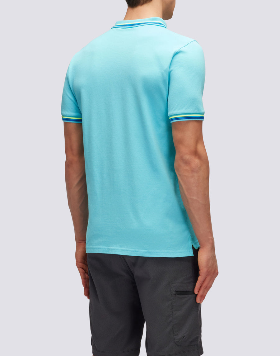 Sundek POLO BRICE IN COTONE PIQUET CON DETTAGLI TRICOLOR m779plj6500-05202 Novità