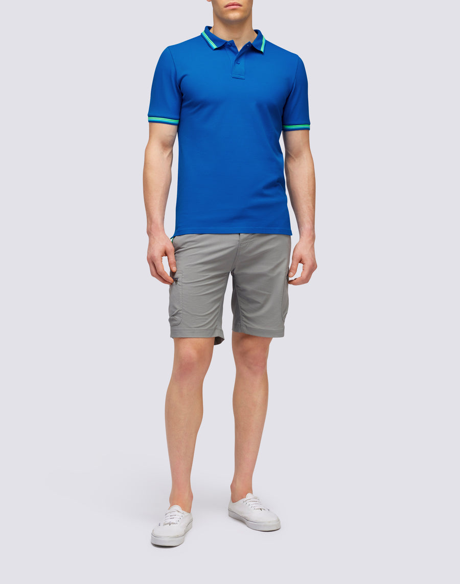 Sundek POLO BRICE IN COTONE PIQUET CON DETTAGLI TRICOLOR m779plj6500-a2201 Sconto