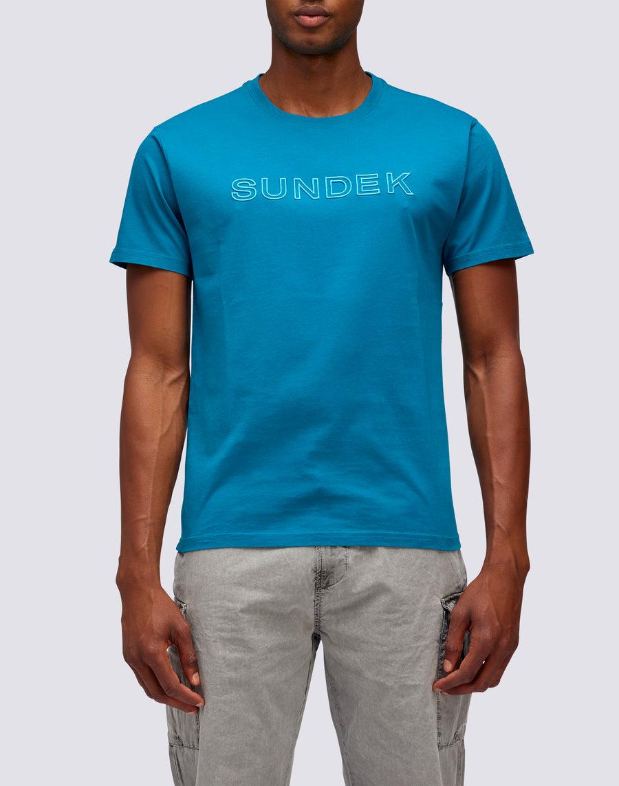 Sundek T-SHIRT LOGO RICAMO m610tej7800-01201 Latest fashion