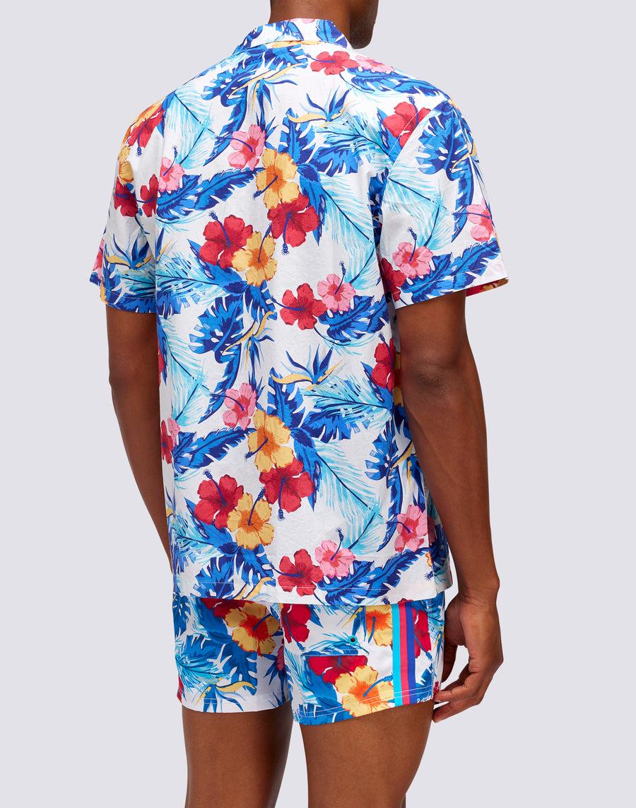 Sundek camicia con stampa floreale all over m817shmu100-004li Saldi Di Fabbrica