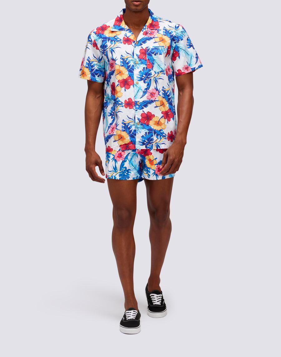 Sundek camicia con stampa floreale all over m817shmu100-004li Saldi Di Fabbrica