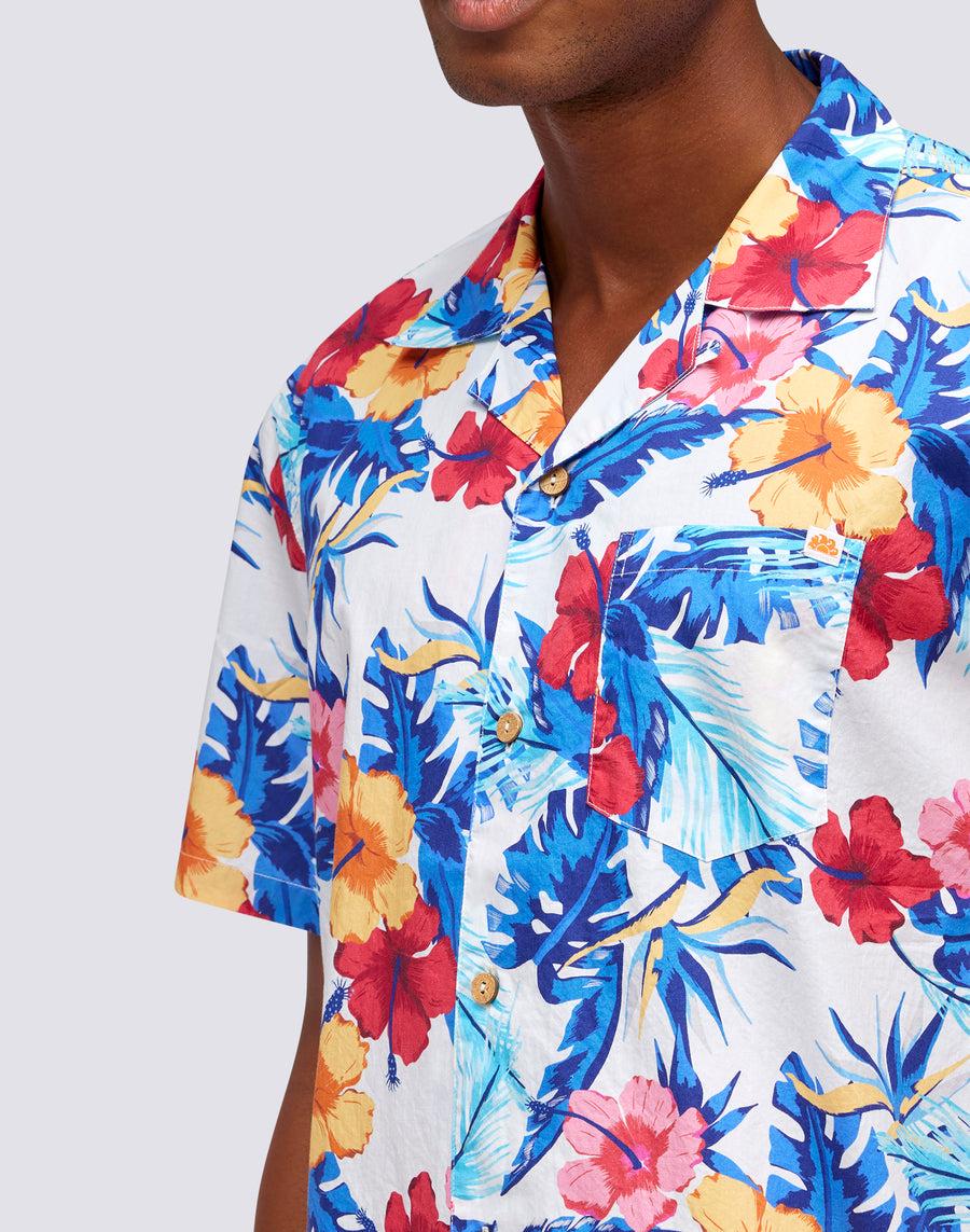 Sundek camicia con stampa floreale all over m817shmu100-004li Saldi Di Fabbrica