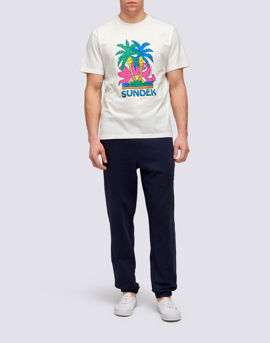 Sundek T-SHIRT ISLAND PRINT m613tejr900-03900 Negozio