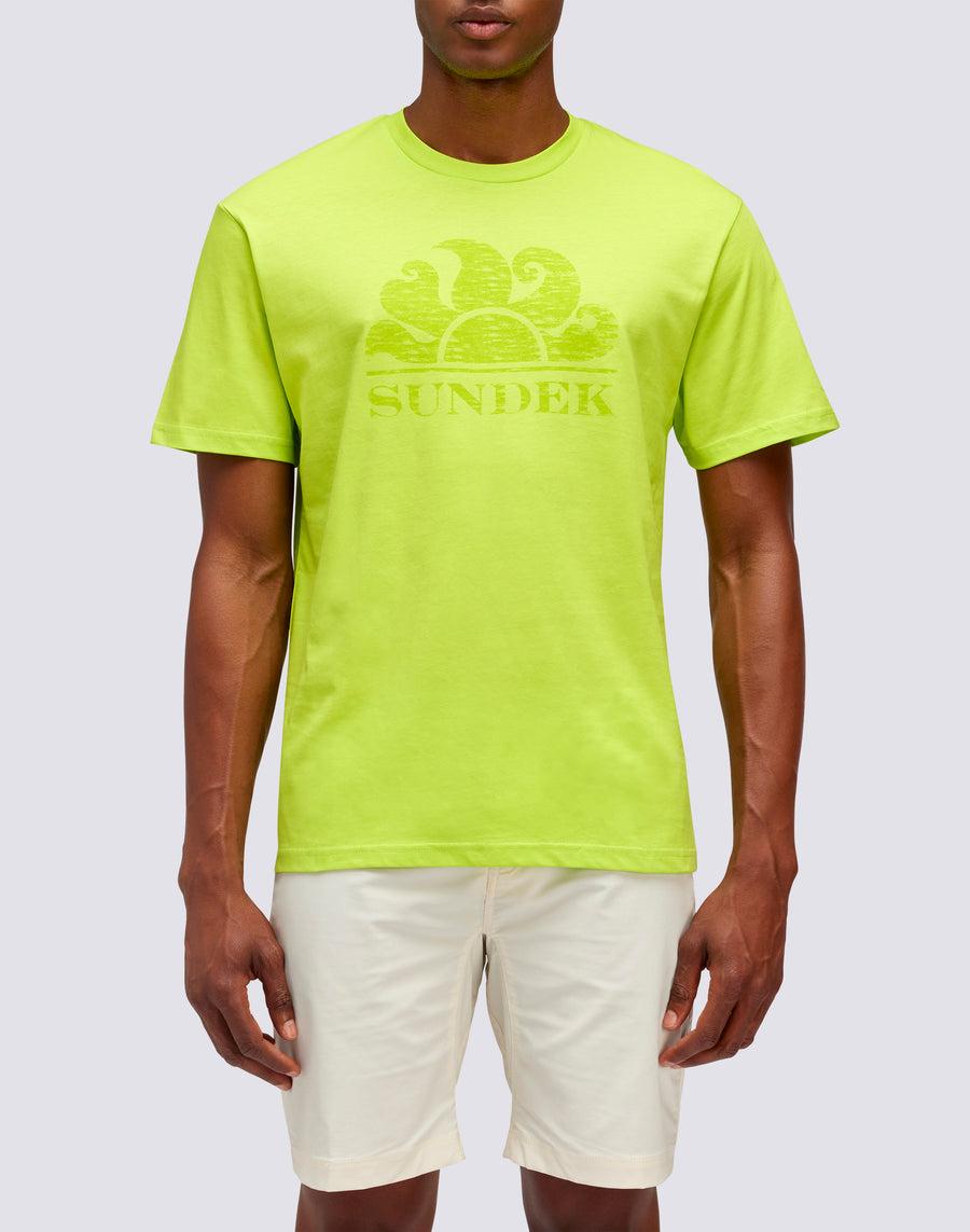 Sundek T-SHIRT MANICHE CORTE CON LOGO m021tej78ot-69100 Spedizione Gratuita