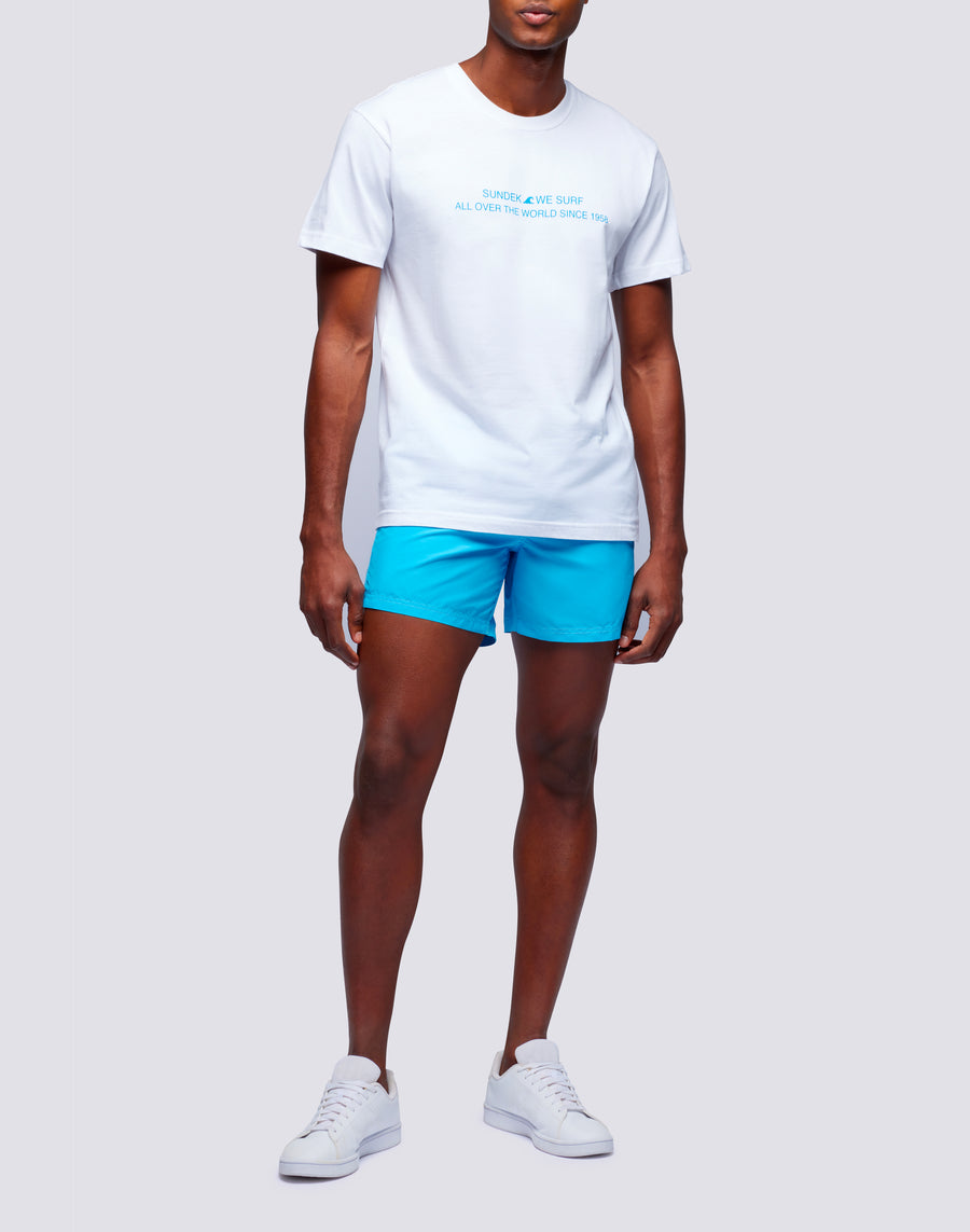 Sundek t-shirt uomo in cotone capsule flag m669tesj500-00400 Pezzi Unici
