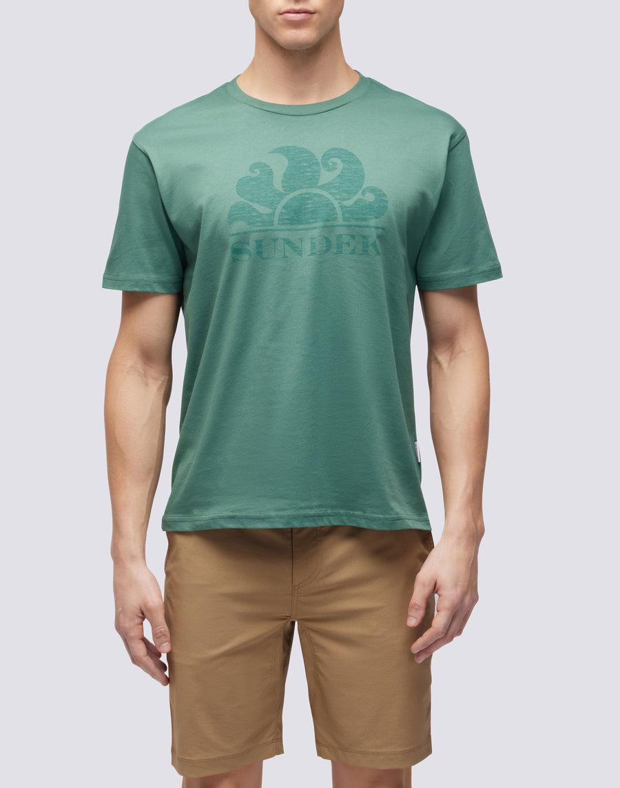 Sundek T-SHIRT MANICHE CORTE CON LOGO m021tej78ot-a1600 Promozione Limitata