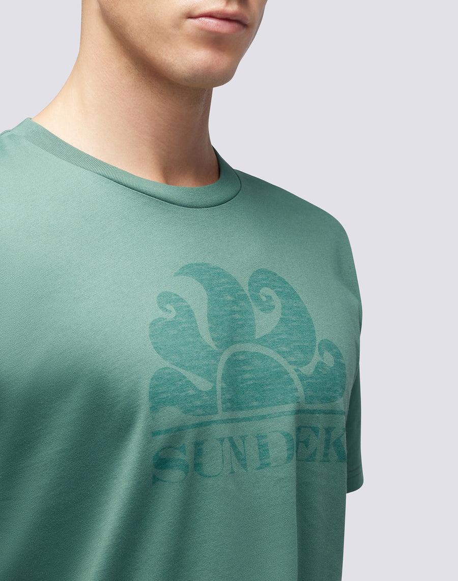 Sundek T-SHIRT MANICHE CORTE CON LOGO m021tej78ot-a1600 Promozione Limitata