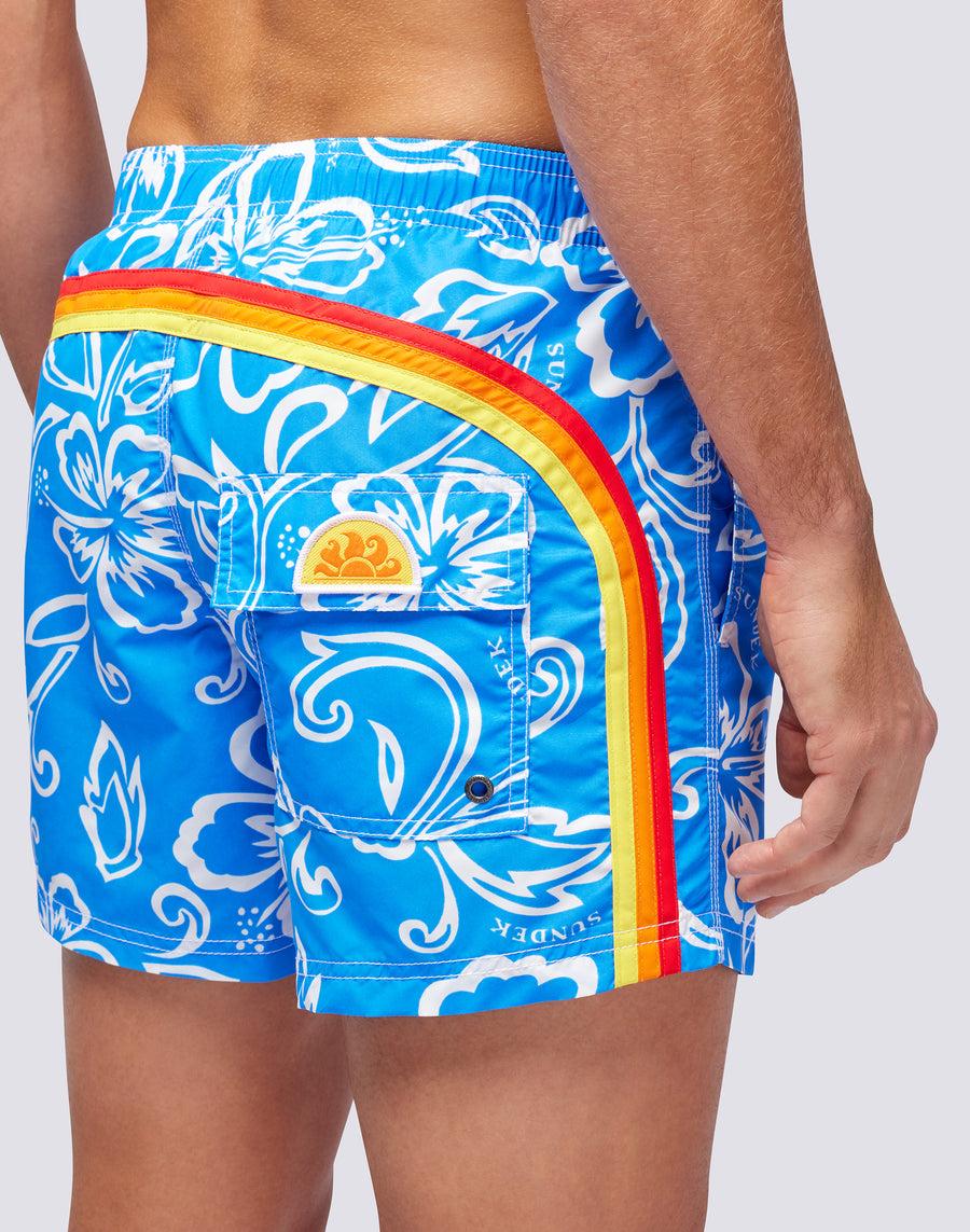 Sundek BOARDSHORT STAMPA ARCHIVE HIBISCUS m504bdta1ia-616ia Officina