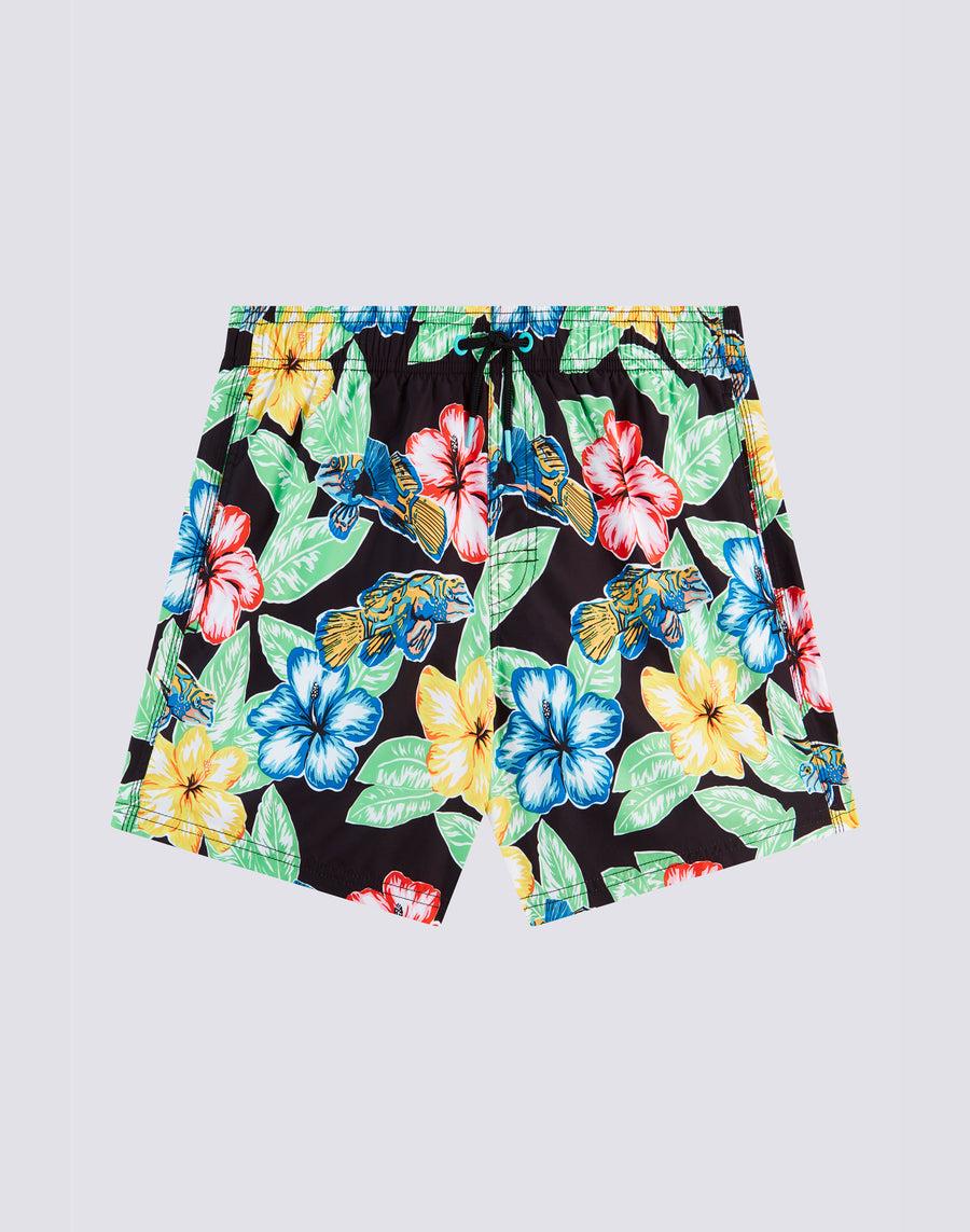 Sundek costume da bagno corto vita elasticata repreve® con stampa animal fish m504bdrt3kt-089kt Promozione