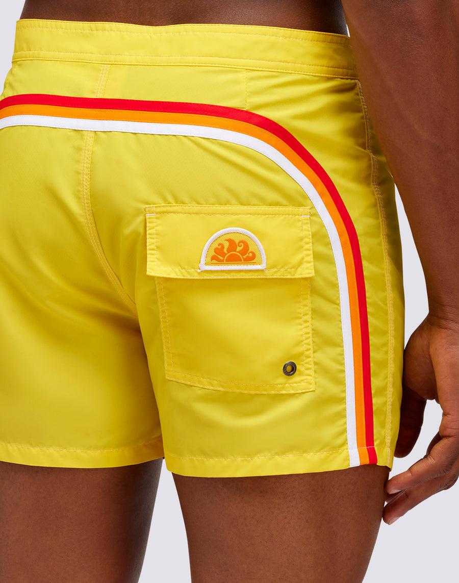 Sundek COSTUME DA BAGNO CORTO VITA ELASTICATA ICONIC TAFFETA MODELLO VINTAGE m501bdta100-a2901 Negozi Online