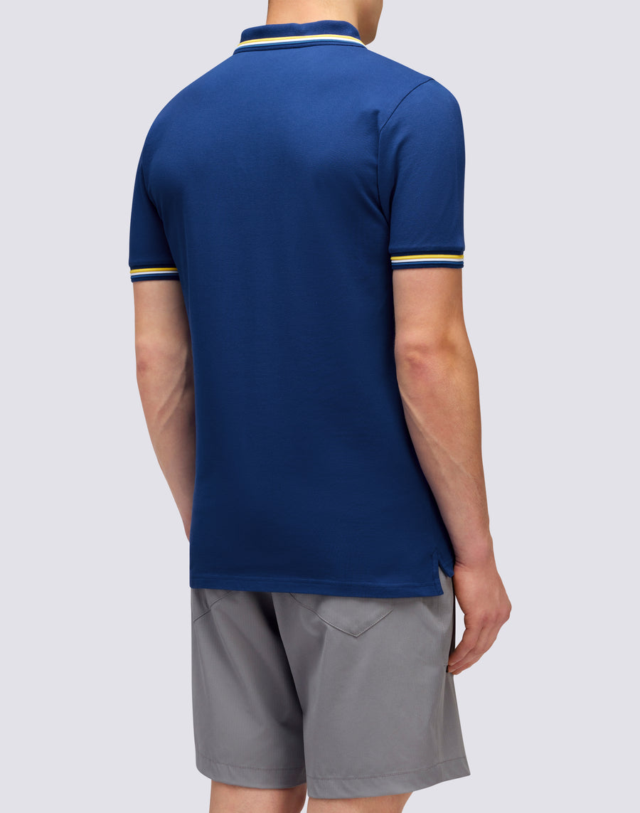 Sundek POLO BRICE IN COTONE PIQUET CON DETTAGLI TRICOLOR m779plj6500-a1701 Affare Del Giorno