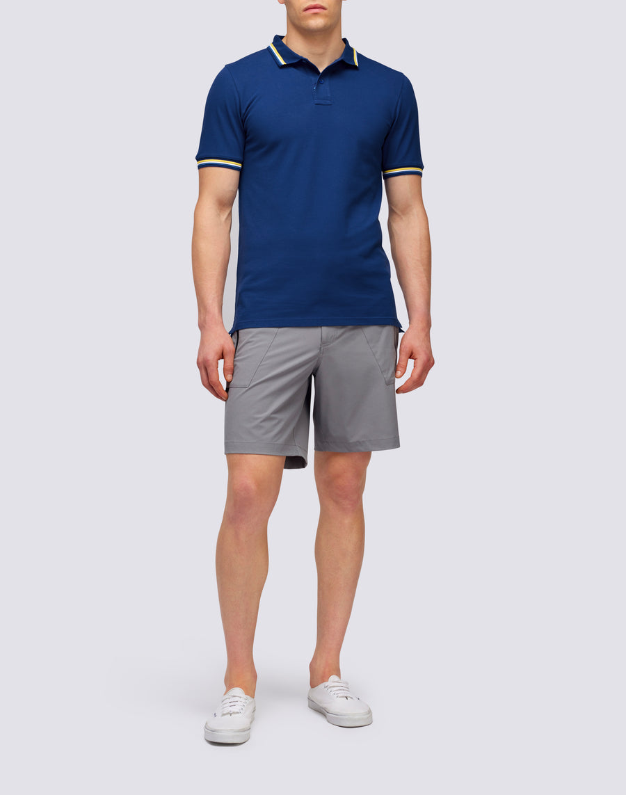 Sundek POLO BRICE IN COTONE PIQUET CON DETTAGLI TRICOLOR m779plj6500-a1701 Affare Del Giorno