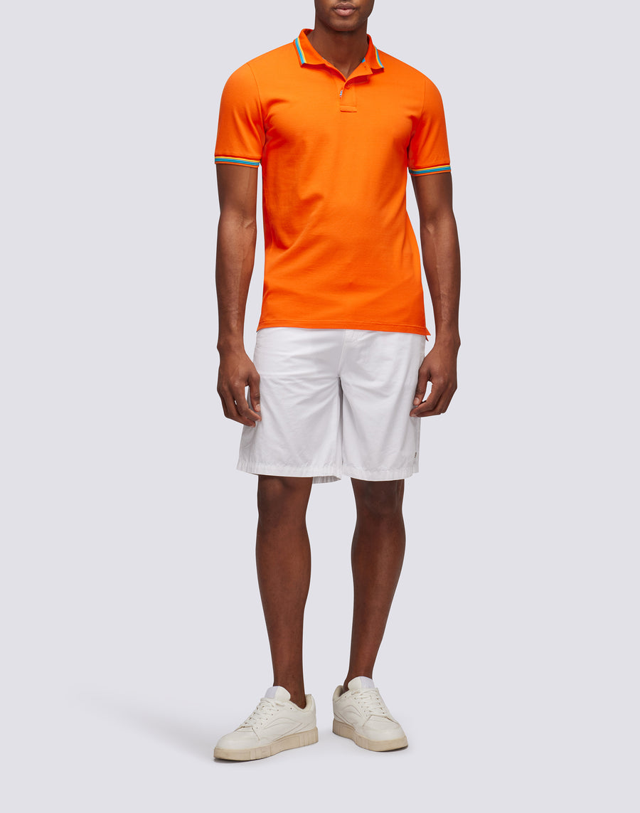 Sundek POLO BRICE IN COTONE PIQUET CON DETTAGLI TRICOLOR m779plj6500-55002 Novità