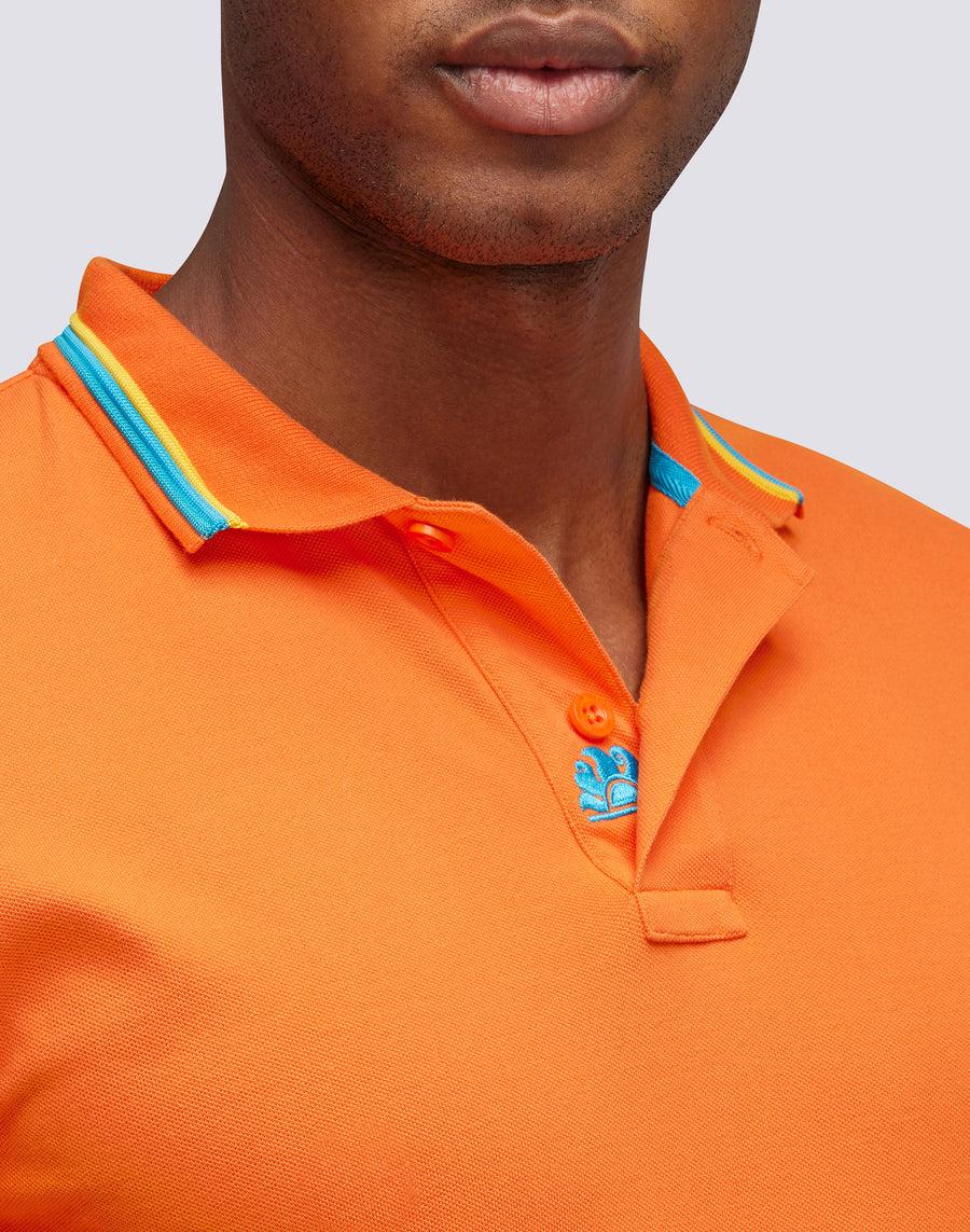 Sundek POLO BRICE IN COTONE PIQUET CON DETTAGLI TRICOLOR m779plj6500-55002 Novità