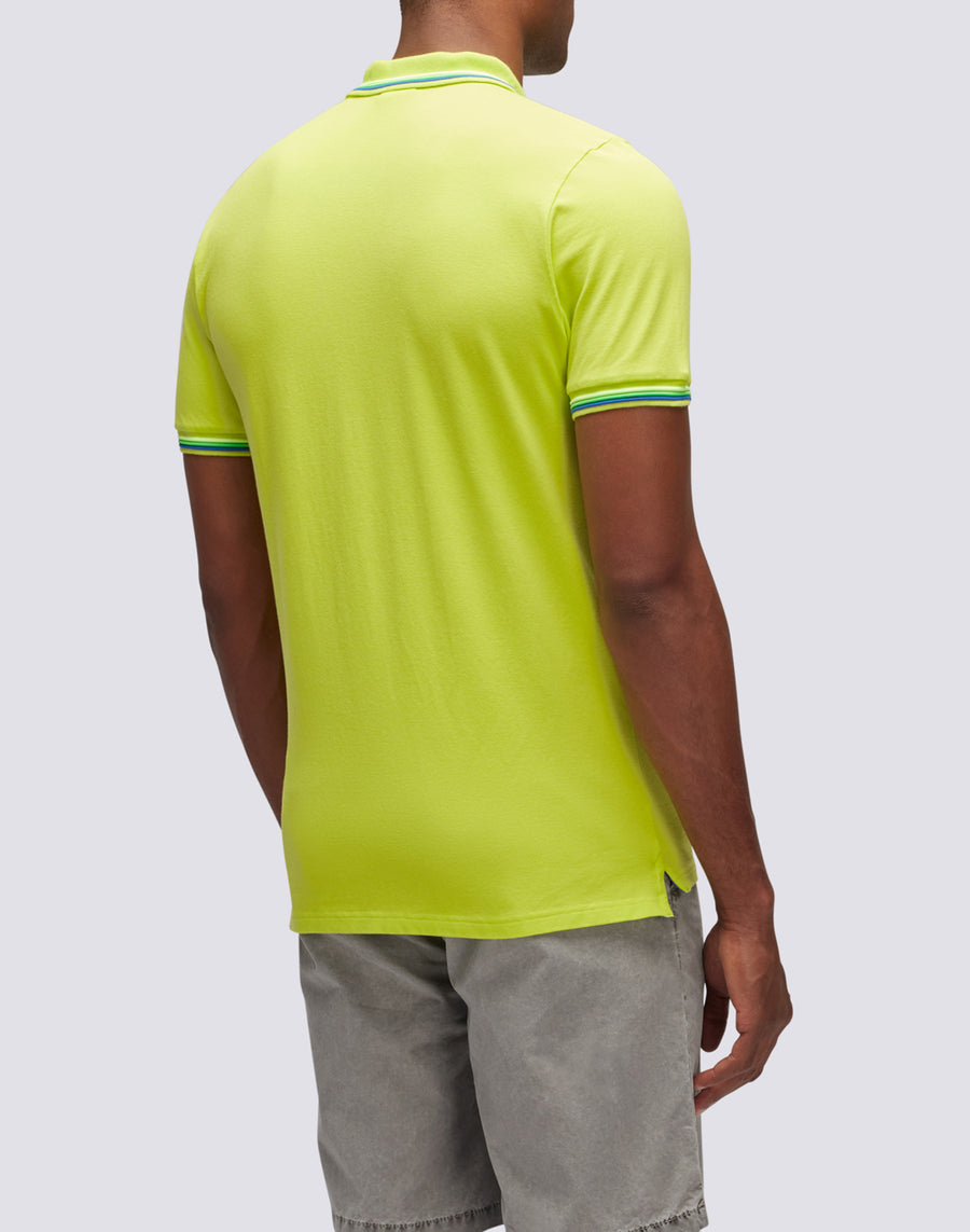 Sundek POLO BRICE IN COTONE PIQUET CON DETTAGLI TRICOLOR m779plj6500-69101 In Vendita