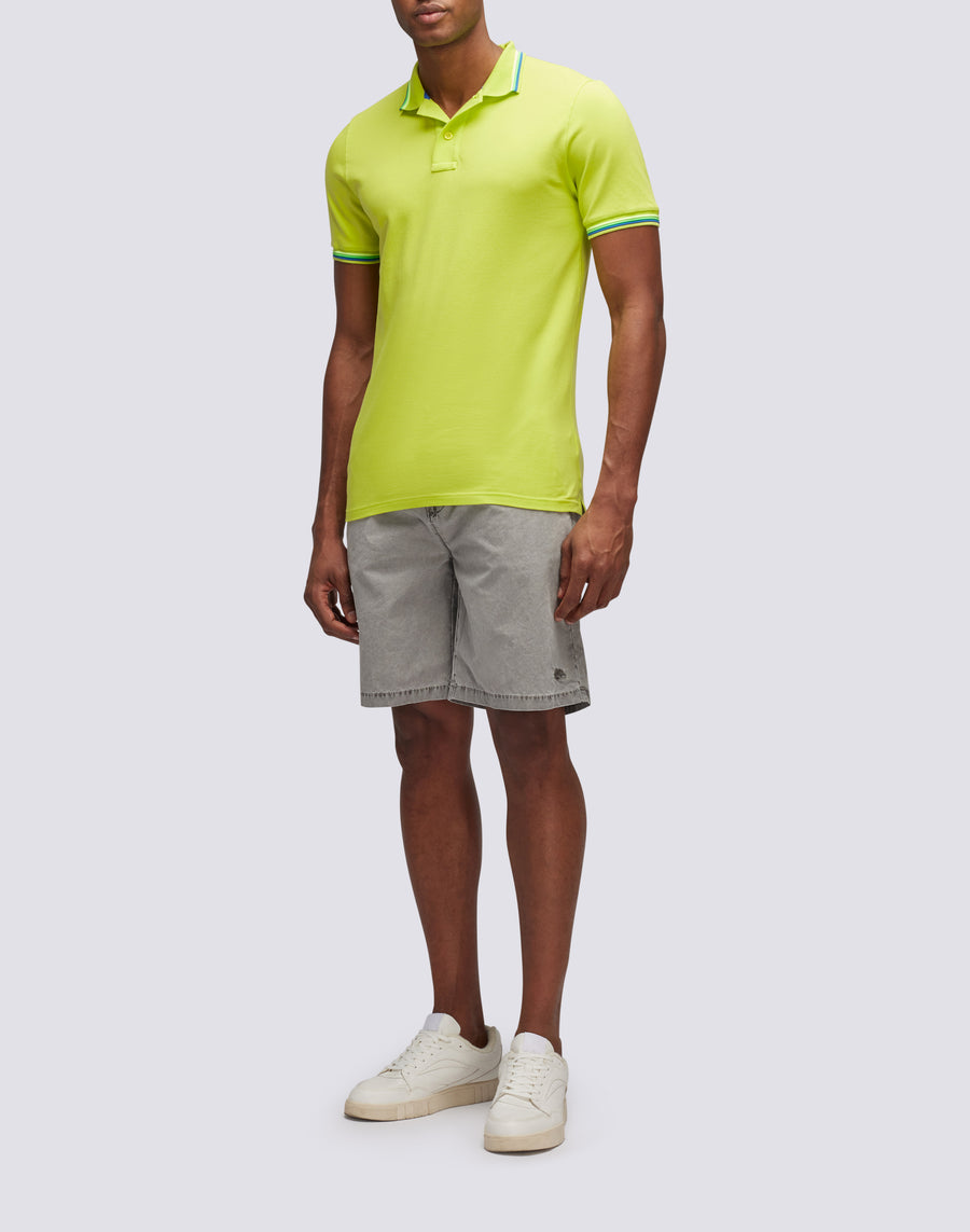 Sundek POLO BRICE IN COTONE PIQUET CON DETTAGLI TRICOLOR m779plj6500-69101 In Vendita