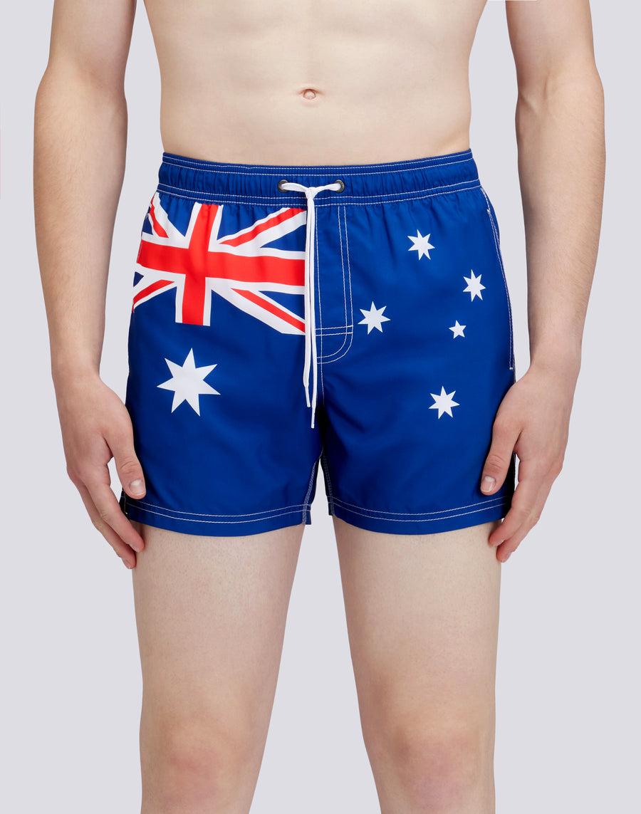 Sundek COSTUME DA BAGNO CORTO VITA ELASTICATA POLIESTERE RICICLATO REPREVE® BANDIERA AUSTRALIA M504BDRT3FG629FG Shopping online