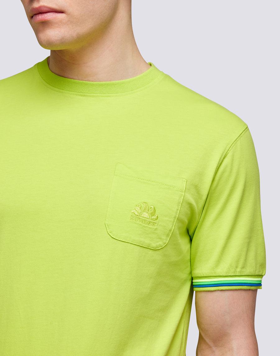 Sundek T-SHIRT FINN GIROCOLLO CON TASCHINO m775tej7800-69101 Only for today