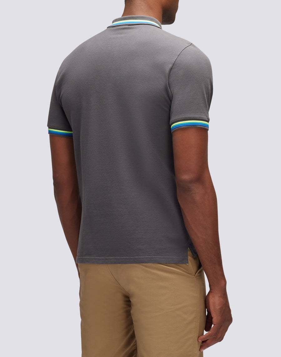 Sundek polo brice in cotone piquet con dettagli tricolor M779PLJ6500-10317 Novità