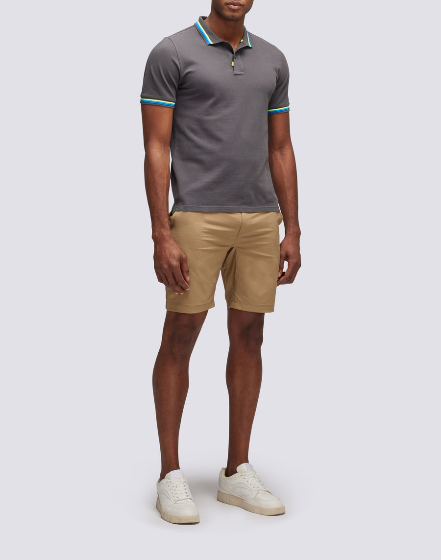 Sundek polo brice in cotone piquet con dettagli tricolor M779PLJ6500-10317 Novità