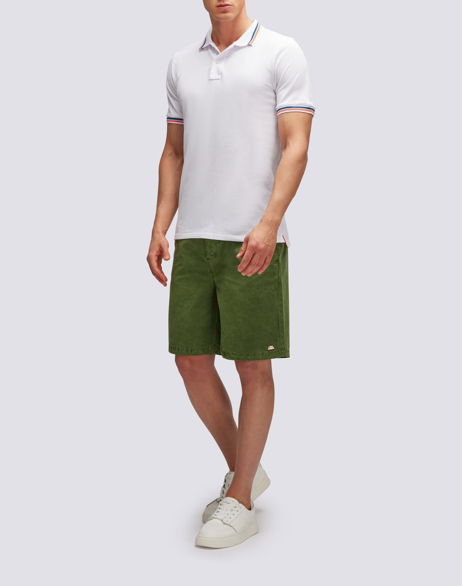 Sundek polo brice in cotone piquet con dettagli tricolor M779PLJ6500-00634 Sconto