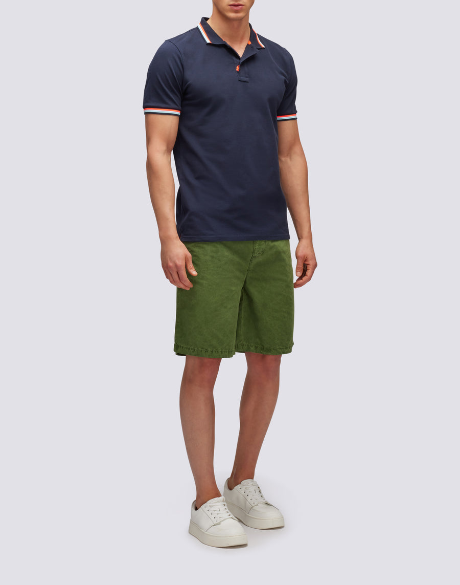 Sundek polo brice in cotone piquet con dettagli tricolor M779PLJ6500-00724 Economico