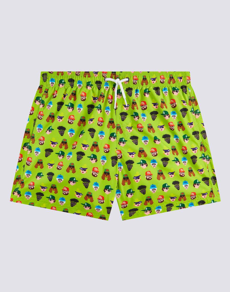 Sundek costume da bagno corto a vita elasticata microstampa guess who m633bdrt4by-066by Sconto di tempo limitato