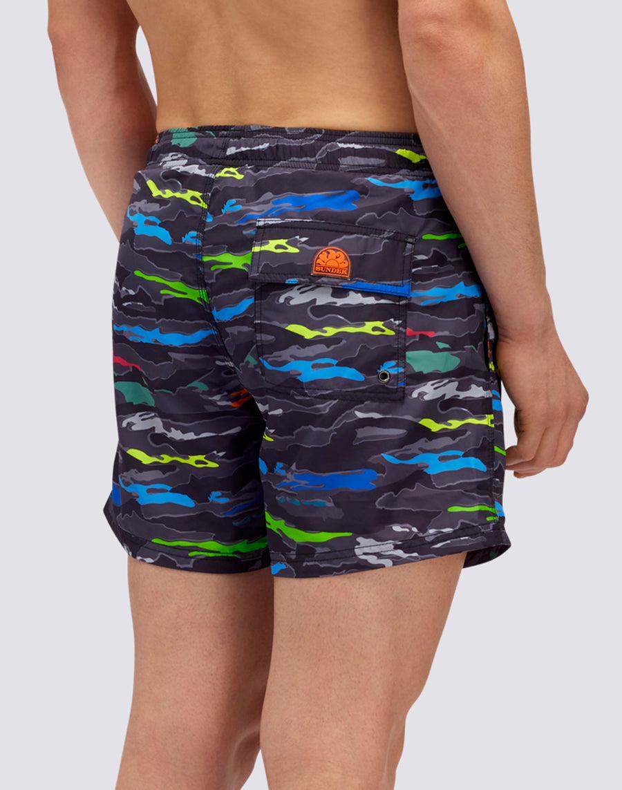 Sundek COSTUME HAPPY CAMOU PRINT m633bdrt43h-0043h Offerta Anniversario