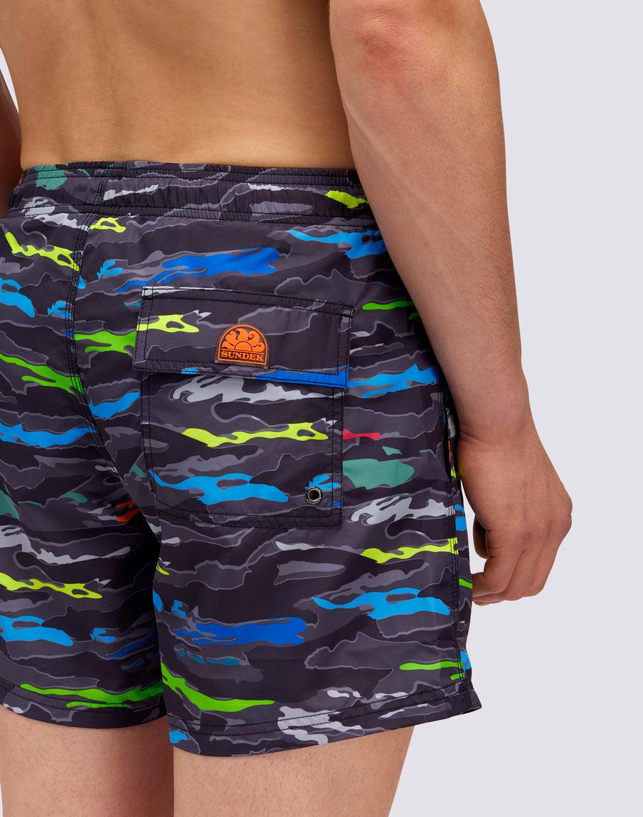 Sundek COSTUME HAPPY CAMOU PRINT m633bdrt43h-0043h Offerta Anniversario