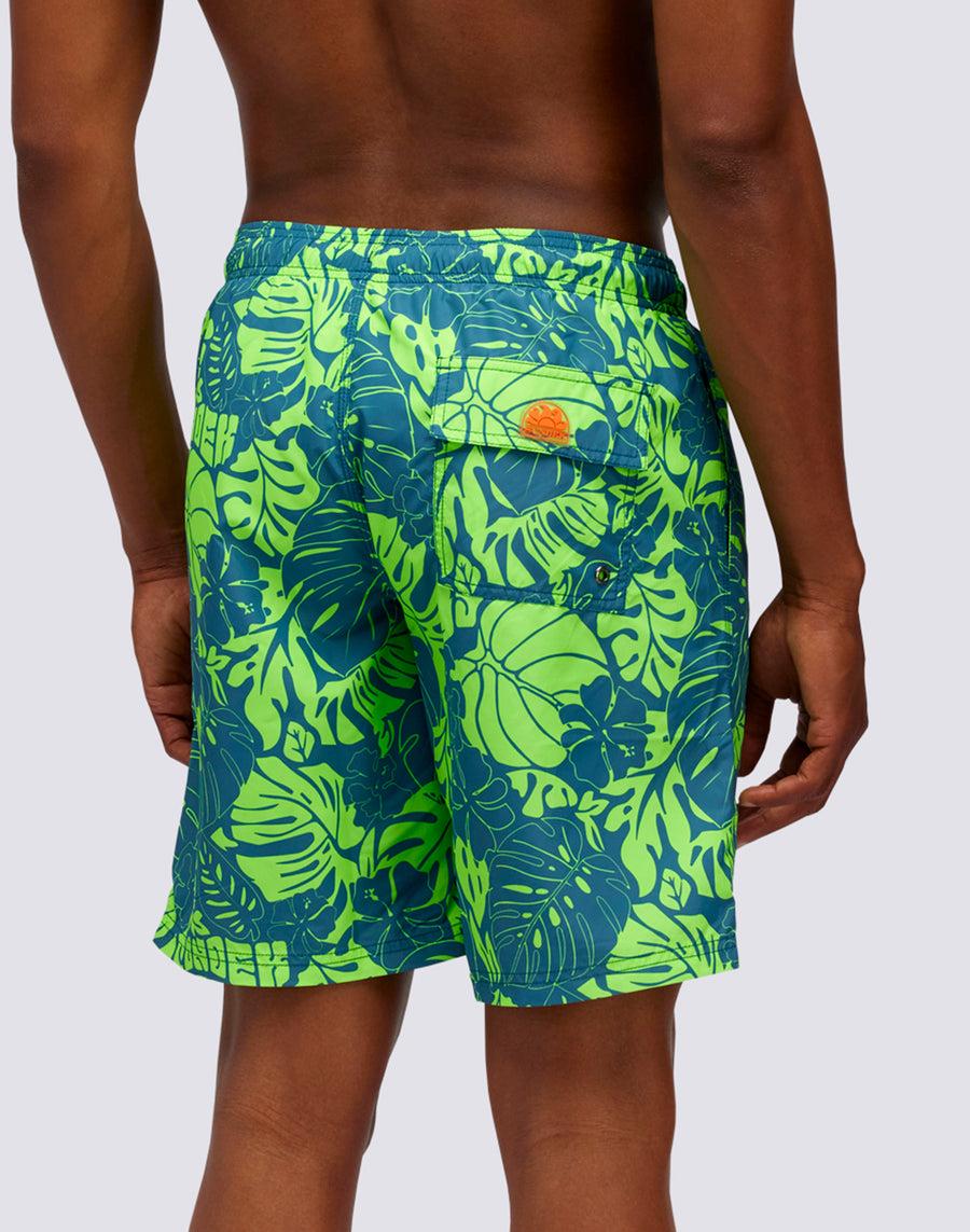 Sundek BOARDSHORT STAMPA LEAF POWER m717bdrt42l-a342l Liquidazione