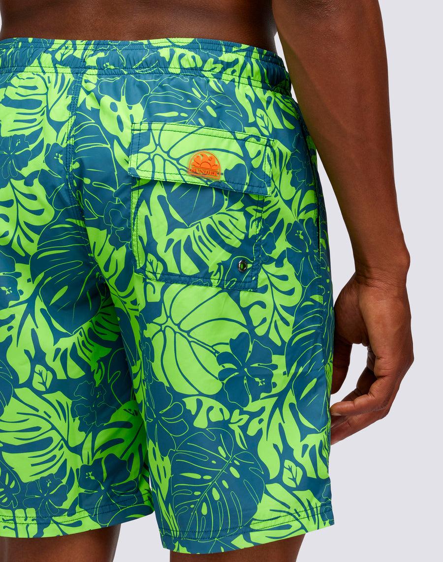Sundek BOARDSHORT STAMPA LEAF POWER m717bdrt42l-a342l Liquidazione