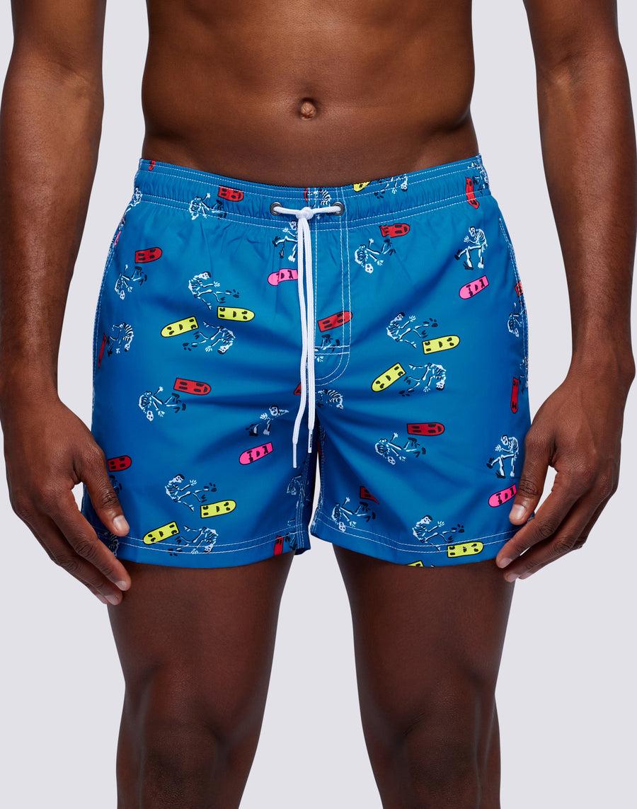 Sundek costume da bagno corto vita elasticata stampa skeleton ollie repreve® m504bdrt3ko-a17ko Sconti VIP
