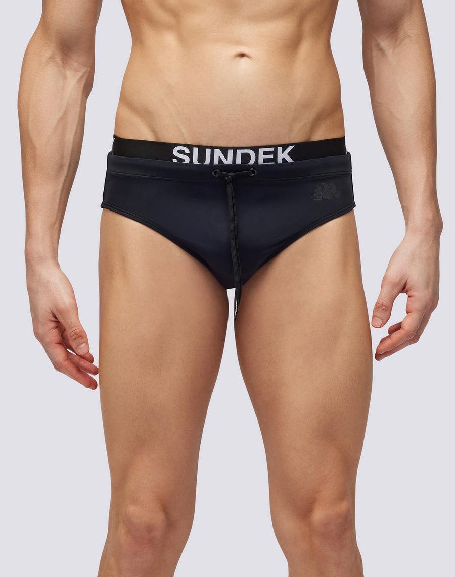 Sundek SLIP CON ELASTICO LOGO m309ssl3000-00401 Promozione temporanea