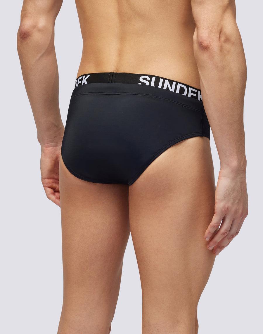Sundek SLIP CON ELASTICO LOGO m309ssl3000-00401 Promozione temporanea