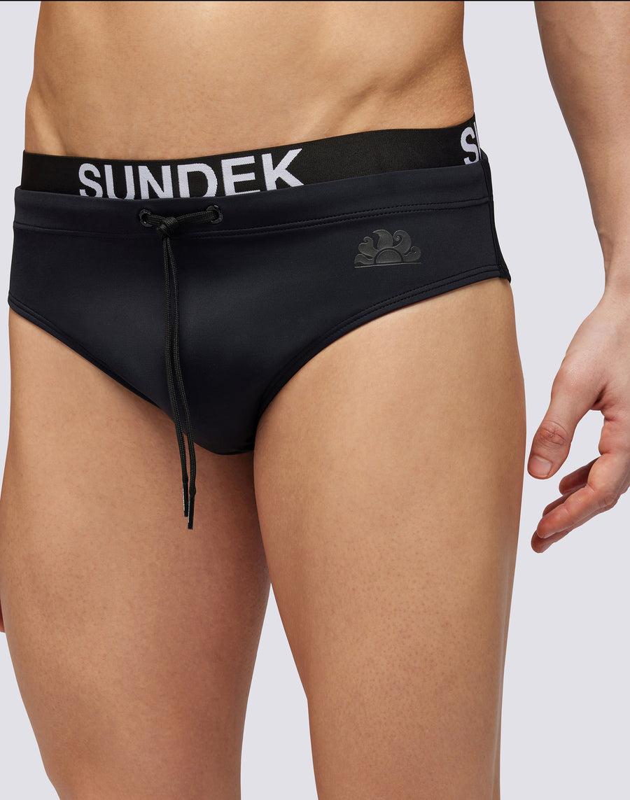 Sundek SLIP CON ELASTICO LOGO m309ssl3000-00401 Promozione temporanea