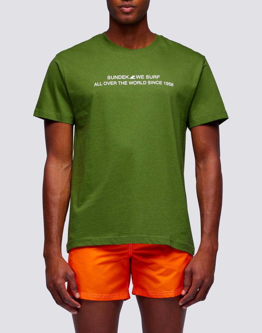 Sundek t-shirt uomo in cotone capsule flag m669tesj500-12700 Fino al 65% di sconto